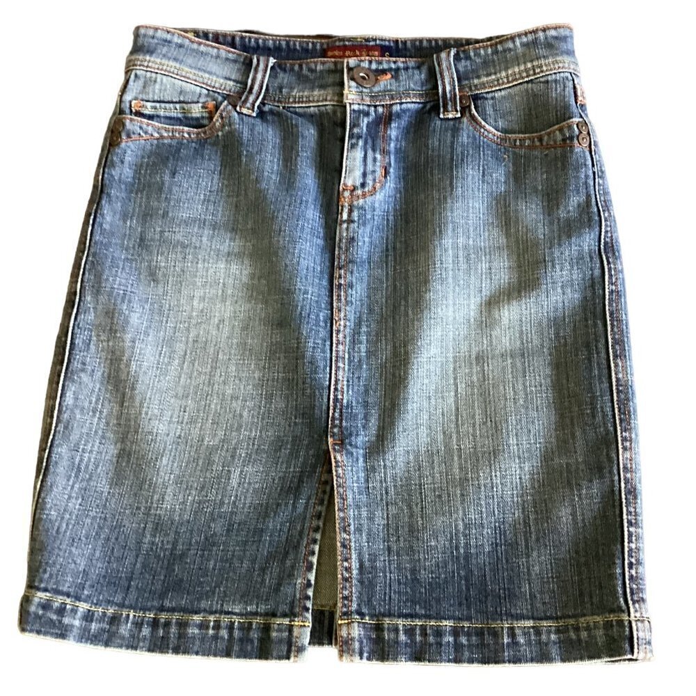 Jean Pencil Skirt Sz S by Denim‎ Rock #13E